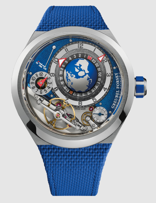 Greubel Forsey GMT Balancier Convexe Blue replica watch